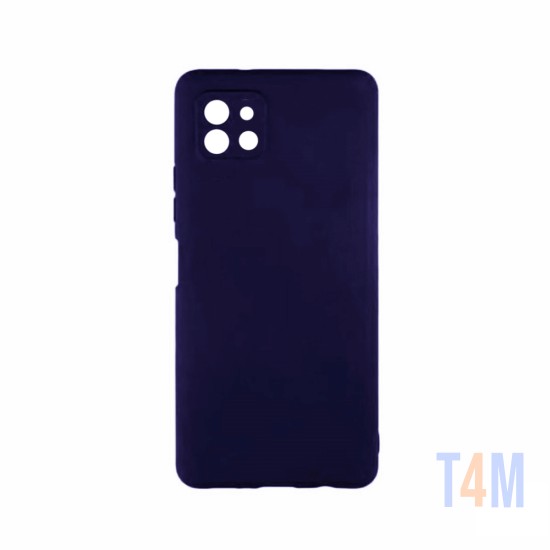 Silicone Case with Camera Shield for Samsung Galaxy A22 5g Blue